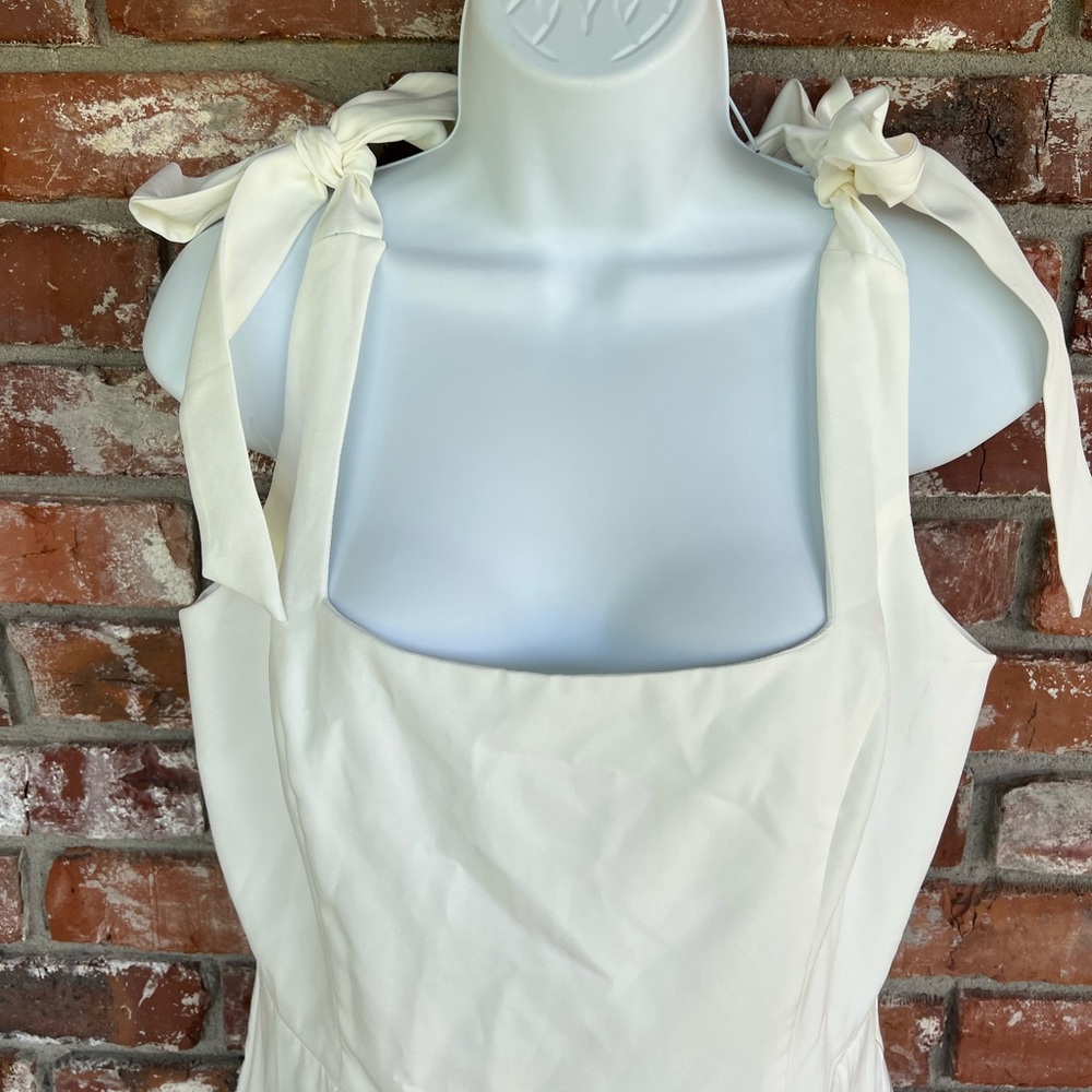 NWT Lulus off white midi dress  Size L - Picture 3 of 9